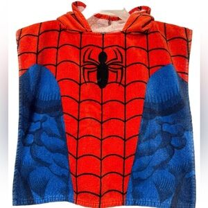 EUC! Marvel SPIDER-MAN Child's Boys Hooded Bath Swim Towel